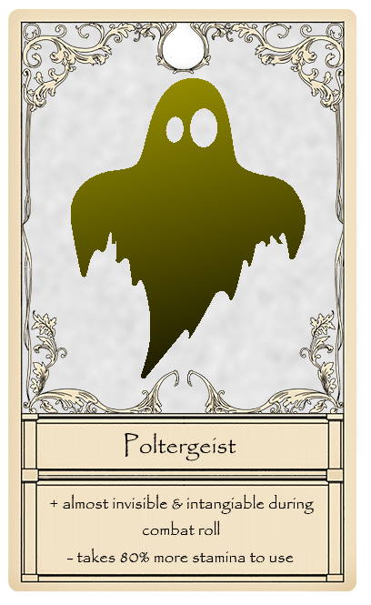 Poltergeist Card from Bridger Western Roblox Experience