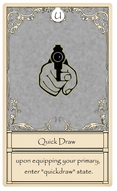Quick Draw Card from Bridger Western Roblox Experience