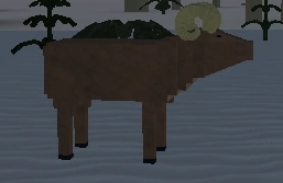 The Ram Animal in Foresto Roblox Experience.