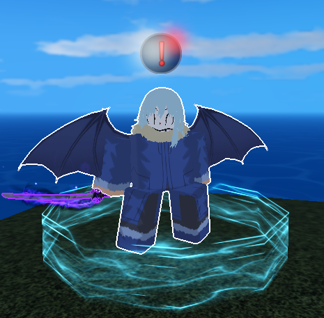 Rimuru Swor Seller NPC from Sailor Piece Roblox Experience