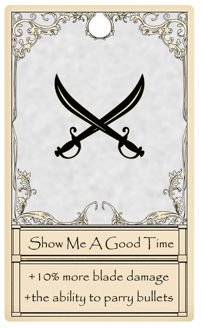 Show me a good time Card from Bridger Western Roblox Experience