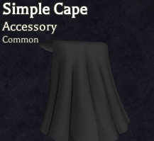 simple cape  accessory in bizarre lineage