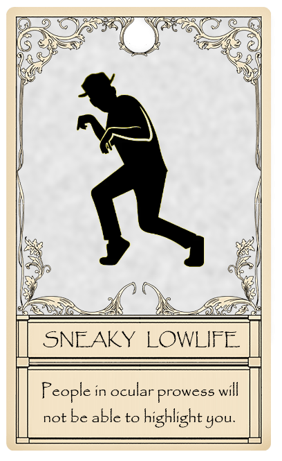 Sneaky Lowlife Card from Bridger Western Roblox Experience