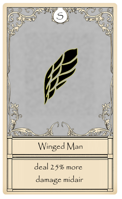Winged Man Card from Bridger Western Roblox Experience