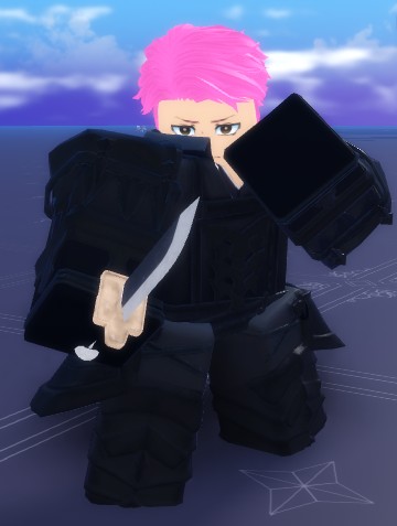 Player wearing one of the bankai outfits in Paradox roblox experience