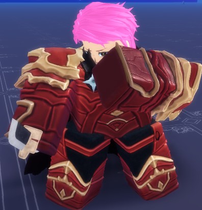 Player wearing one of the bankai outfits in Paradox roblox experience