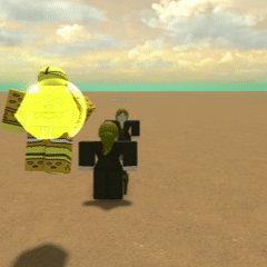 player performing the barrage skill with Gold Experience stand in Bridger: western