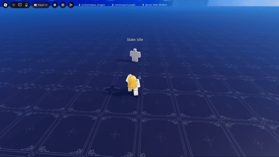 player performing Full Boost skill variant in Paradox roblox experience