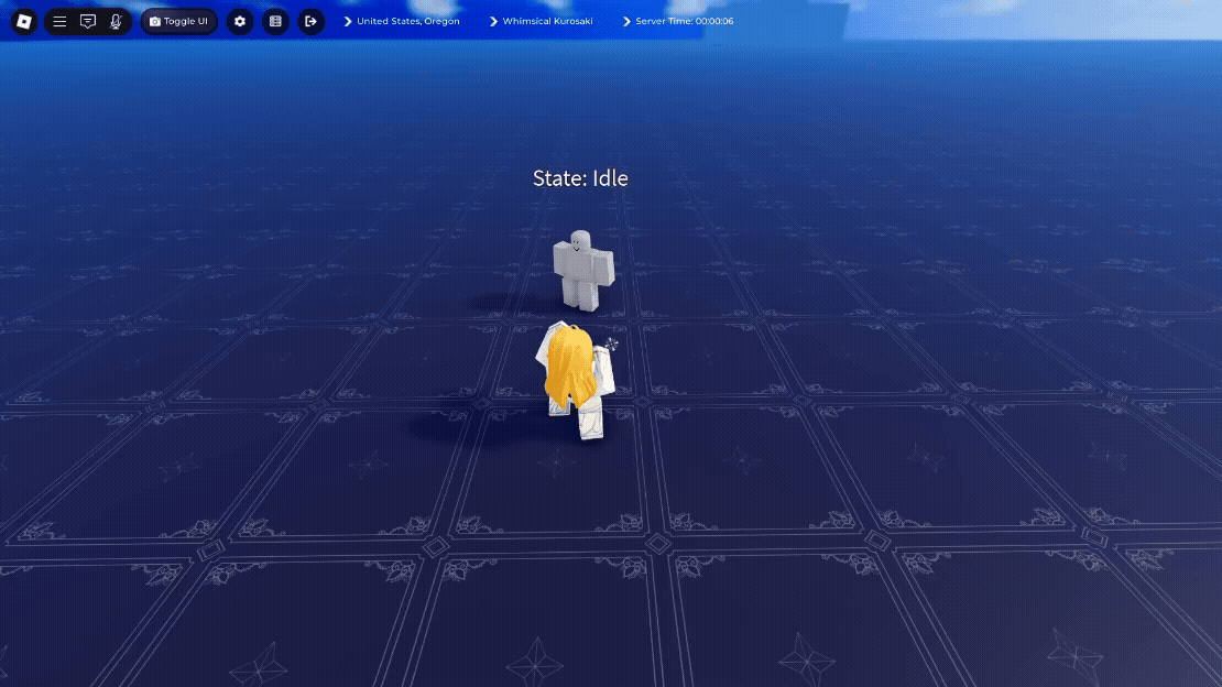 player performing Ground Drawer skill in Paradox roblox experience