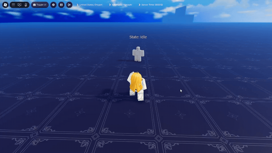 player performing Limit Breaker in Paradox roblox experience