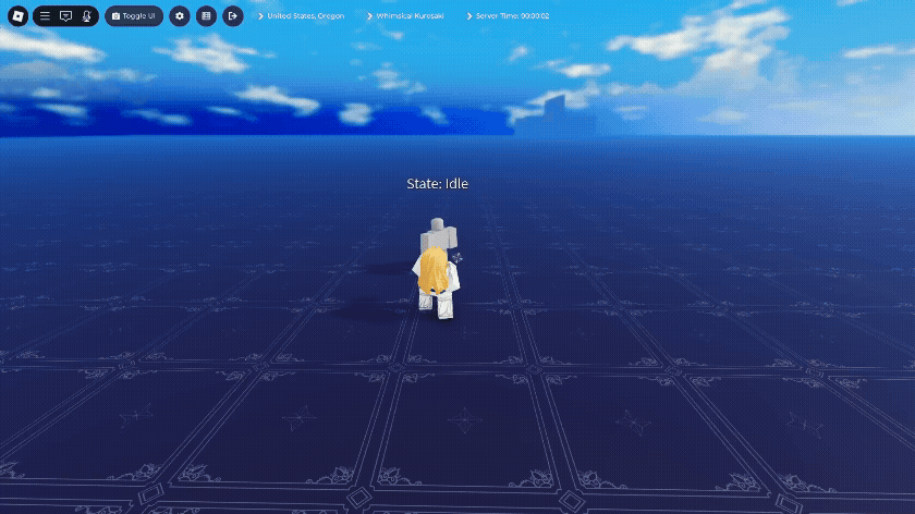 player performing Triple Piercer skill in Paradox roblox experience
