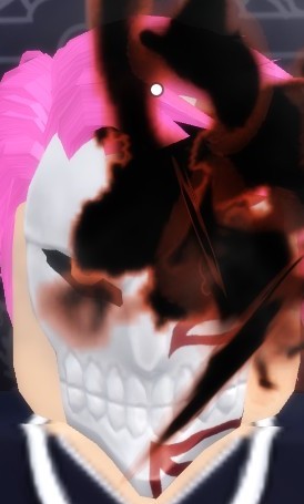 player wearing Ichogo's Mask in Paradox roblox experience