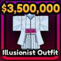 Illusionist Outfit in anime apocalypse roblox experience