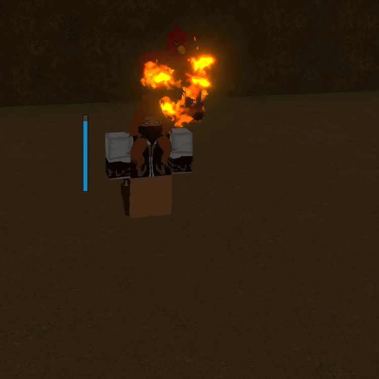 Magicians Red barrage in bridger Western on Roblox.