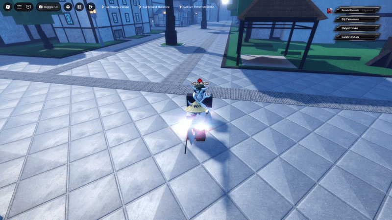 Player performing Dream Sculptor skill in paradox roblox experience