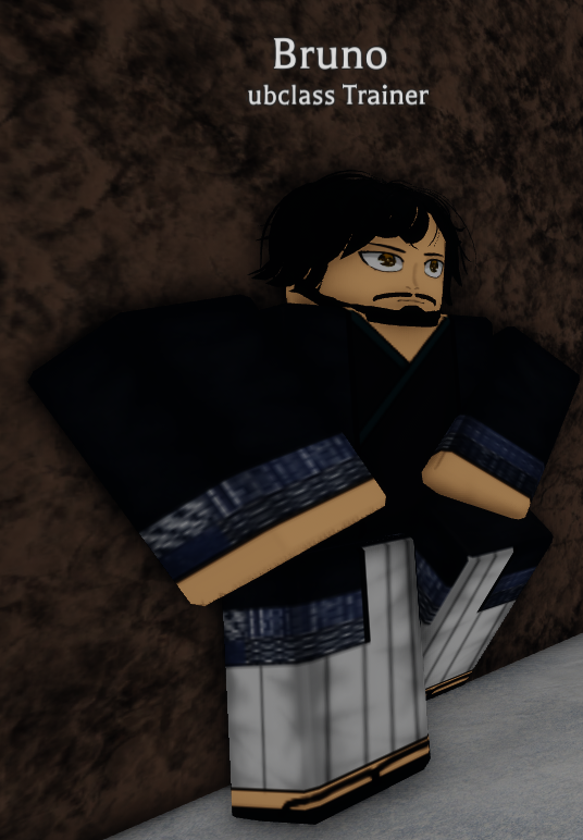 Blood Subclass Trainer Bruno from Elementalism Roblox Experience