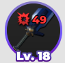 Blue Steel Greatsword Weapon from Slime Seas Roblox Experience