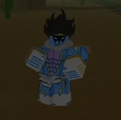 Star Platinum The World Stand from Bridger: Western Roblox Experience