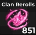 The Clan Rerolls Item in Pirate Piece Roblox Experience