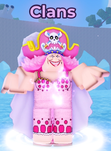 Clans Reroll NPC on Marine Base Island in Pirate Piece Roblox Experience