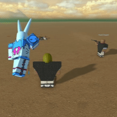 D4C Clone Swap Ability in Bridger: Western Roblox Experience.