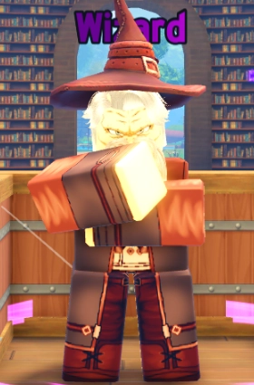 The Wizard NPC in Clover Origins Roblox Experience