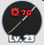 Desert Katana Weapon from Slime Seas Roblox Experience