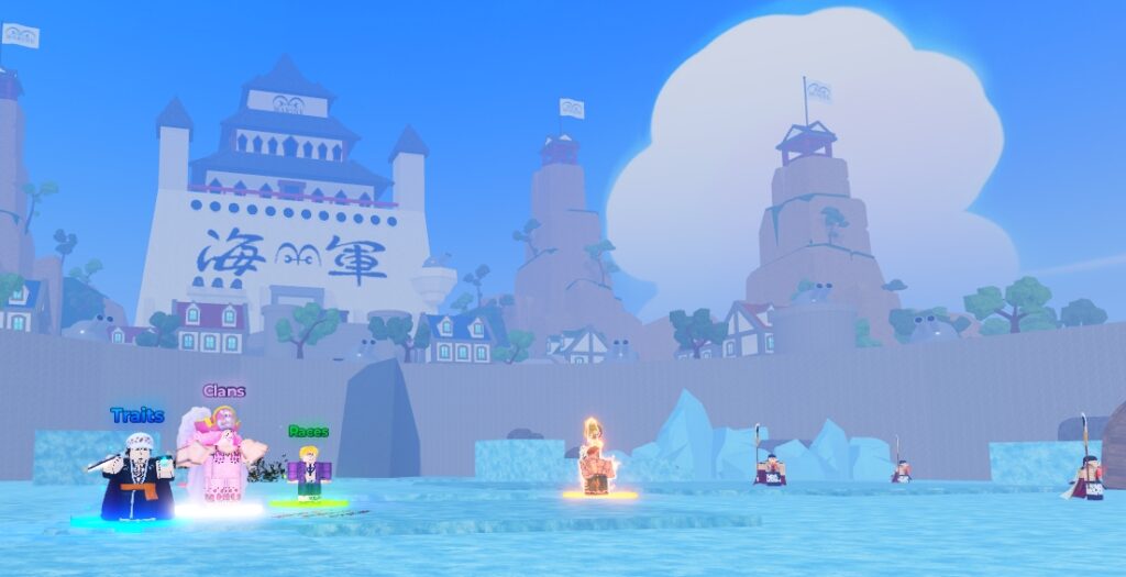 The Marine Base Island in Pirate Piece Roblox Experience