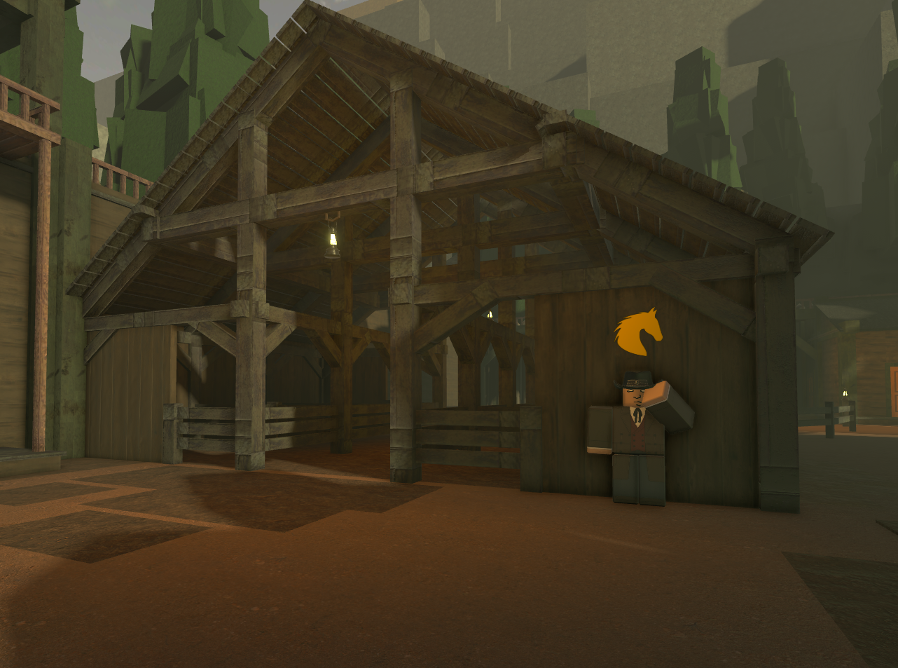 Outlaw Horse Stable from Bridger: Western Roblox Experience