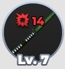 Verdant Katana Weapon from Slime Seas Roblox Experience