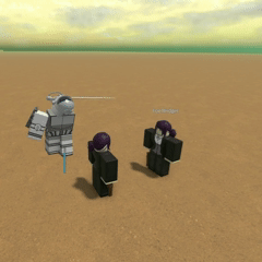 The Silver Chariot Whirlwind Slash Ability in Bridger: Western Roblox Experience.