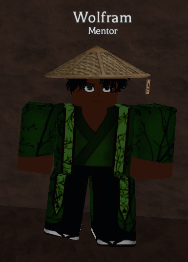 Wolfram gathering mentor npc in elementalism roblox experience