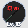 Worn Steel Katana Weapon from Slime Seas Roblox Experience
