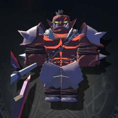 AXe Orc Monster in Wizard Alchemy roblox experience