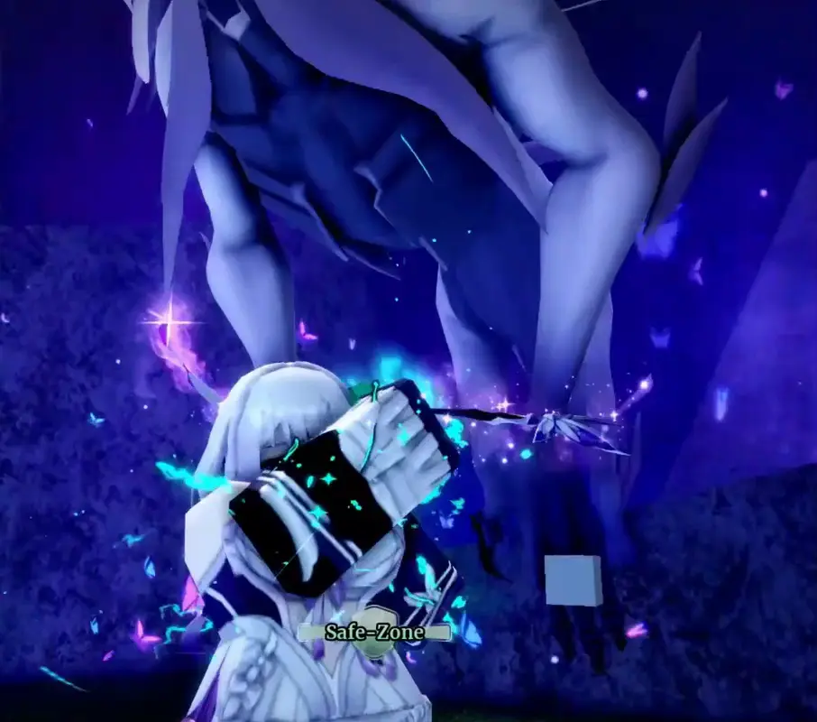 Player performing Dragon Goddess sword V skill in Sailor Piece