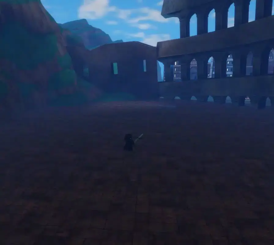 Player performing Duale Wielder's c skill in sailor piece