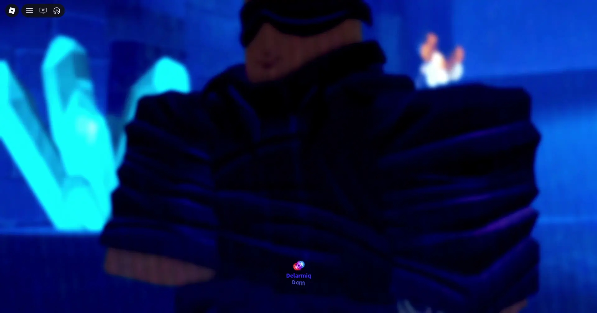 Player performing Limitless's G ability in Anime Apocalypse roblox experience