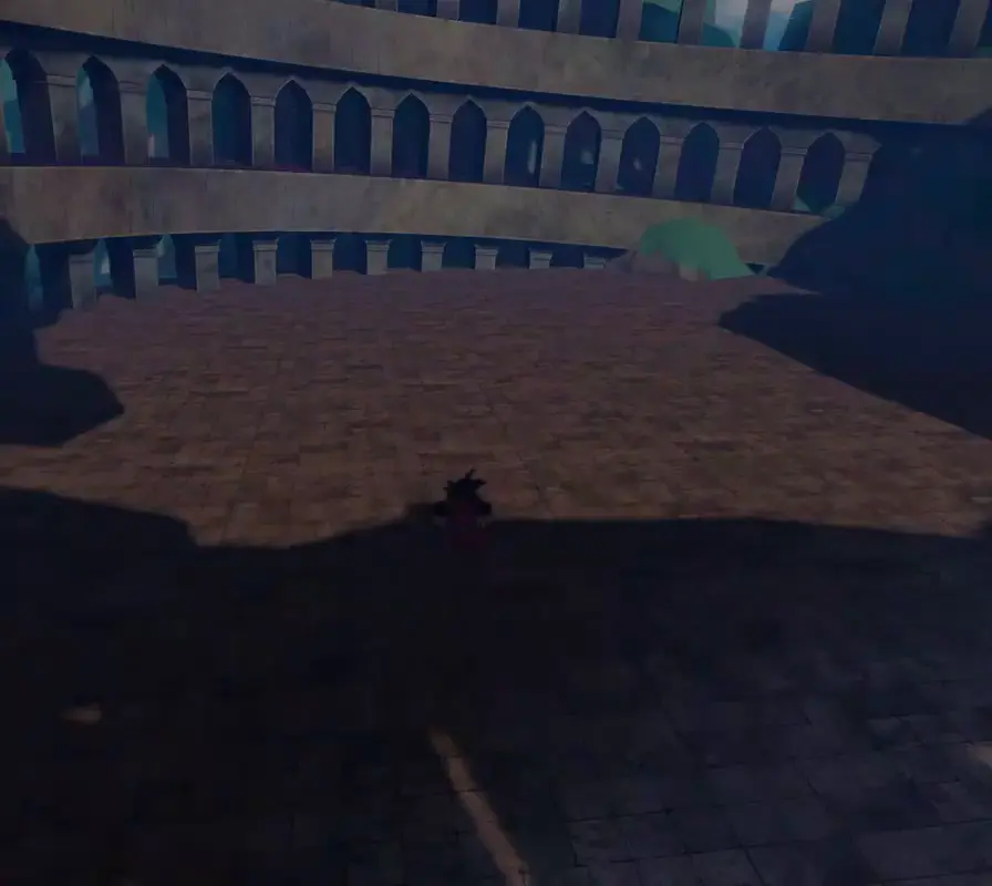 Player performing Spirit Warrior X skill in sailor piece
