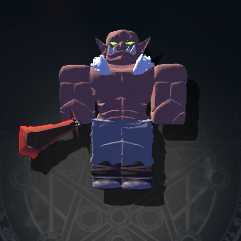 Sword Orc Monster in Wizard Alchemy roblox experience