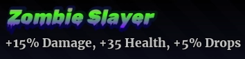 Zombie Slayer title in Anime Apocalypse roblox experience