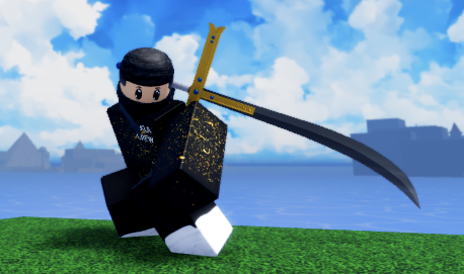 Dark Blade Sword from Anime Limitless Roblox Experience