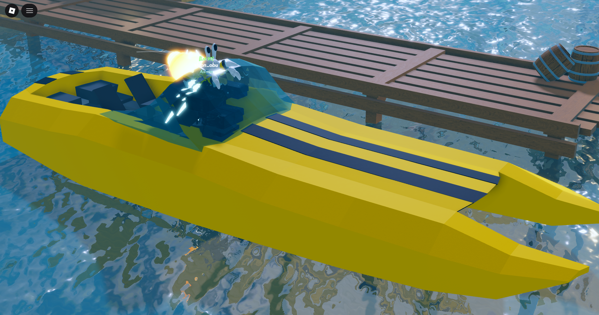 Race Boat from Shells Roblox Experience