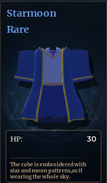 Starmoon robe in Wizard Alchemy Roblox experience