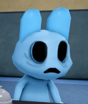 Hollow eyes and frown anomaly in animal hospital
