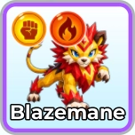 Blazemane Monster in Blox Monsters Roblox experience