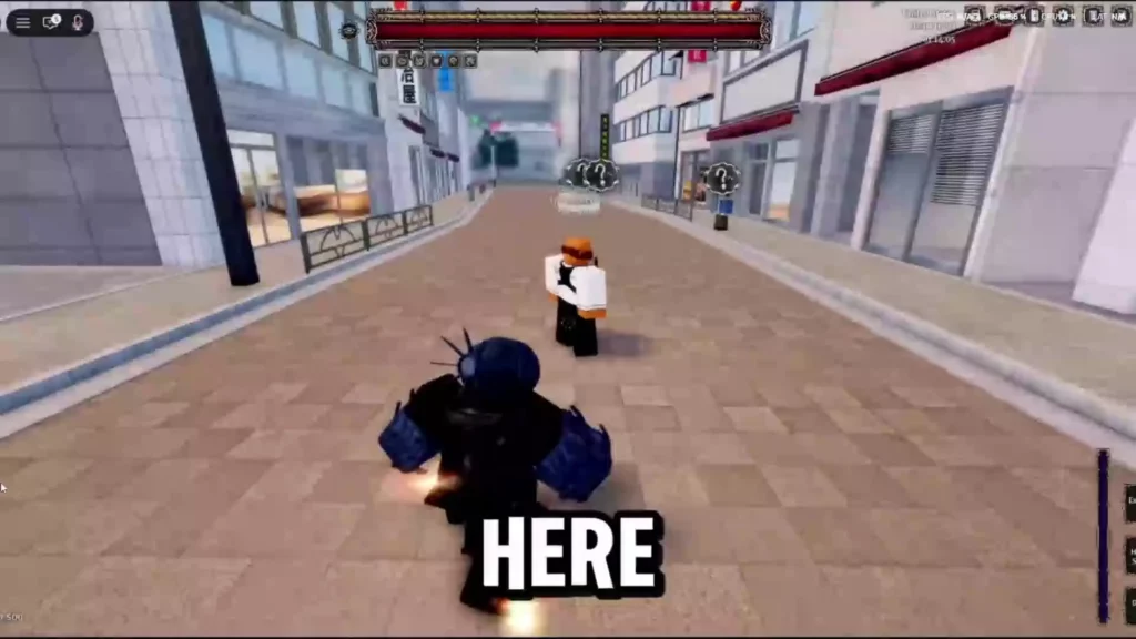 Player performing the Z skill from Bomb hybrid in Devil Hunter