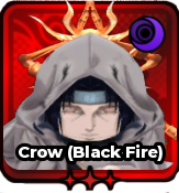 Crow Black Fire Itachi Secret Unit in Anime Expeditions Villains Update 0.5 on Roblox