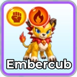 Embercub Monster in Blox Monsters Roblox experience