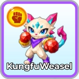 KungFuWeasel monster in Blox Monsters roblox experience