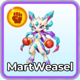 MartWeasel monster in Blox Monsters roblox experience